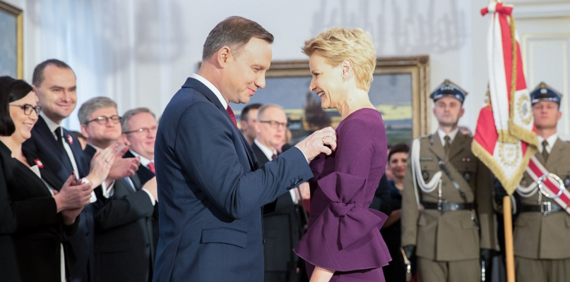 Andrzej Duda i Małgorzata Kożuchowska, fot. Kancelaria Prezydenta RP
