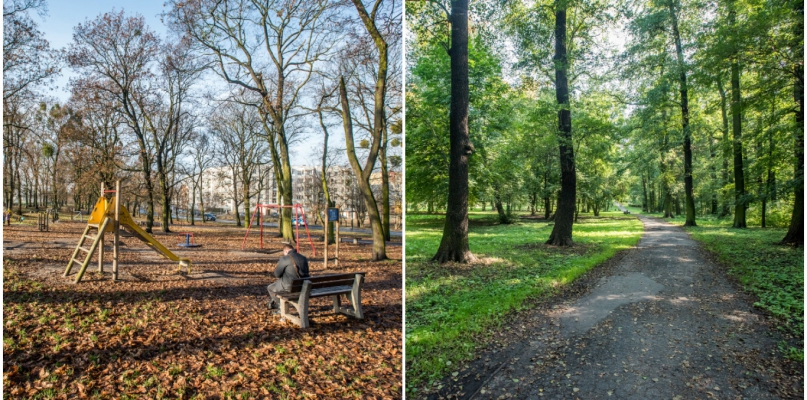 To właśnie te parki mają się zmienić dzięki unijnym pieniądzom (z lewej: Park Glazja, z prawej: Park Tysiąclecia), fot. Tomasz Berent