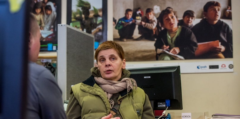 Janina Ochojska prosi o pomoc dla uchodźców z Aleppo, fot. Tomasz Berent