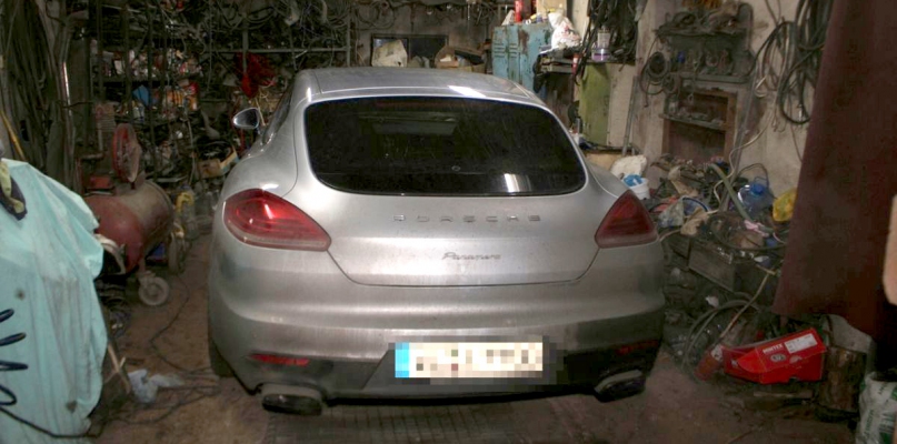 Porsche skradziono z Niemiec w ostatni weekend, fot. KMP Inowrocław