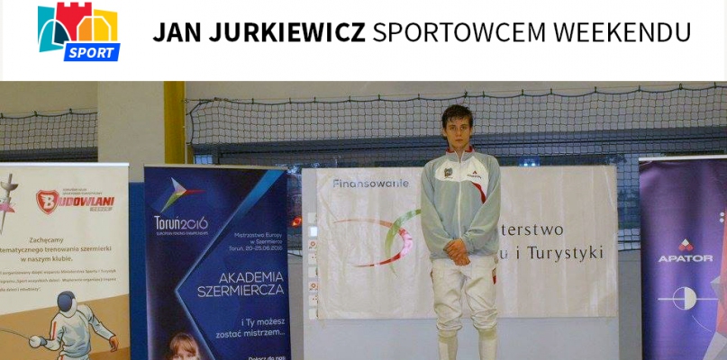 Jan Jurkiewicz sportowcem weekendu   Fot. Facebook/TKS-T Budowlani Toruń