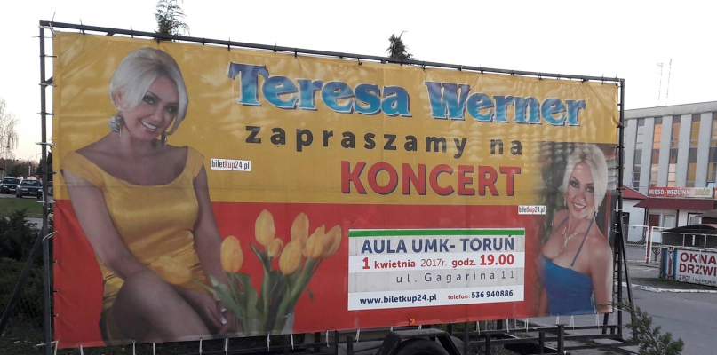 Teresa Werner wystąpi w Toruniu! fot. Andrzej Poprostu
