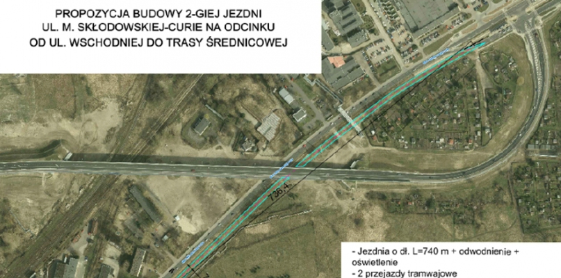 Czas Mieszkańców kilka miesięcy temu zaproponował budowę drugiej jezdni na ul. Skłodowskiej-Curie, źródło: nadesłane