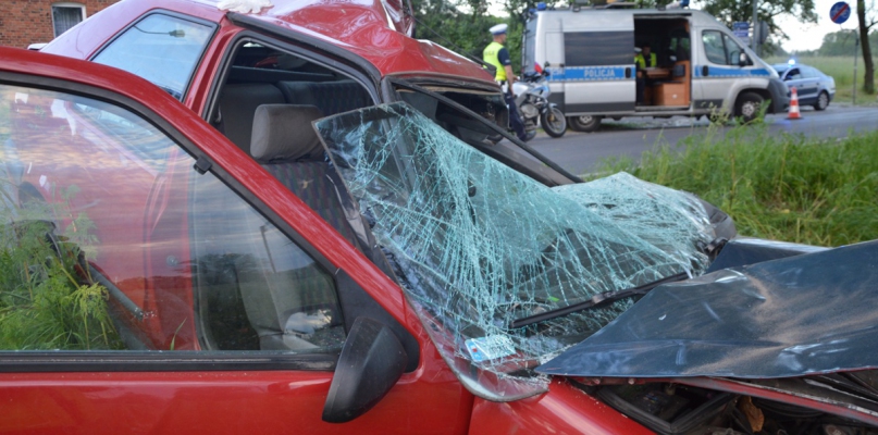 Do tragicznego wypadku w Złotorii na ul. Pomorskiej doszło 3 czerwca ok. godz. 19.30, fot. Komenda Miejska Policji w Toruniu