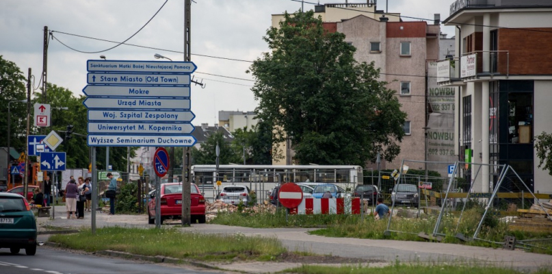 Z ruchu zostanie wyłączony odcinek ul. Żwirki i Wigury od Szosy Chełmińskiej w kierunku szpitala, fot. Tomasz Berent