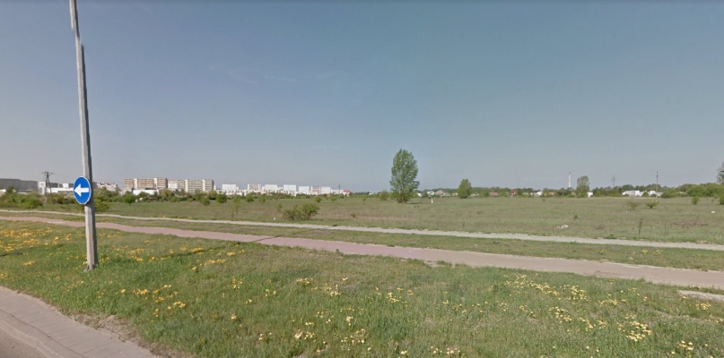 Nieużytki przy ul. Olsztyńskiej czekają na nowego właściciela. Fot. Google Maps