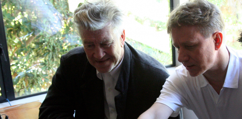 David Lynch będzie jednym z gości jubileuszu Camerimage, na zdjęciu z dyrektorem festiwalu Markiem Żydowiczem, fot. nadesłane