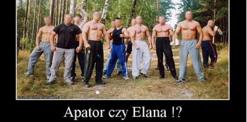 Powstają też memy dotyczące rywalizacji między Elaną a Apatorem, źródło: Demotywatory.pl