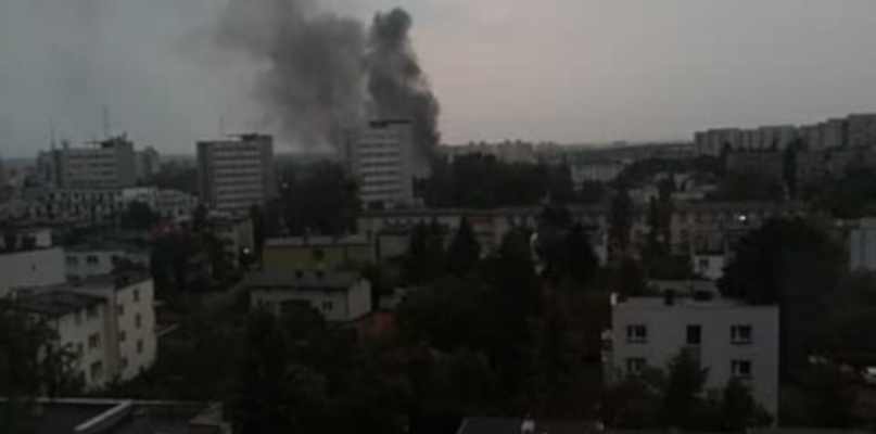 Pożar przy ul. Sportowej    Fot. Nadesłana