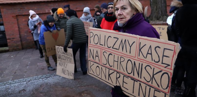 Ostatnio w Toruniu protestowali obrońcy schroniska   Fot. Agnieszka Bielecka