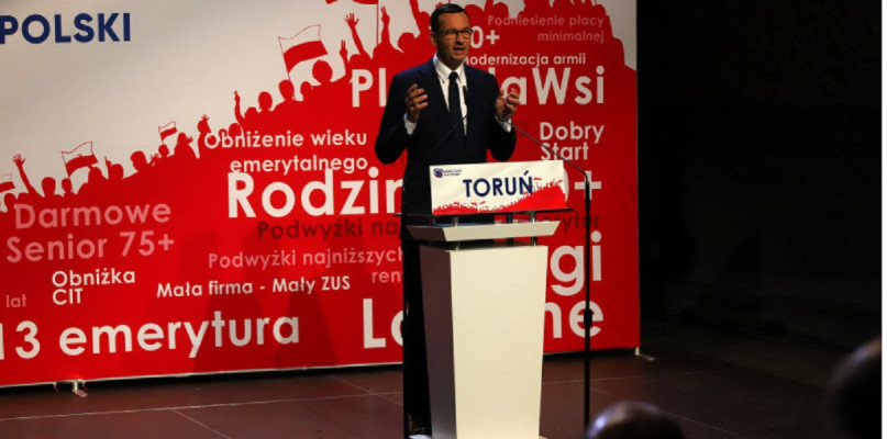 Premier Mateusz Morawiecki zapewnił, że trzynasta emerytura zostanie wypłacona    Fot. Agnieszka Bielecka