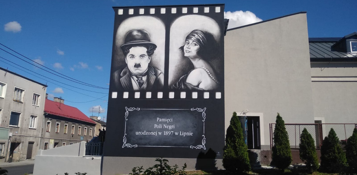 Mural zdobi kino w Lipnie. Fot. Małgorzata Chojnicka