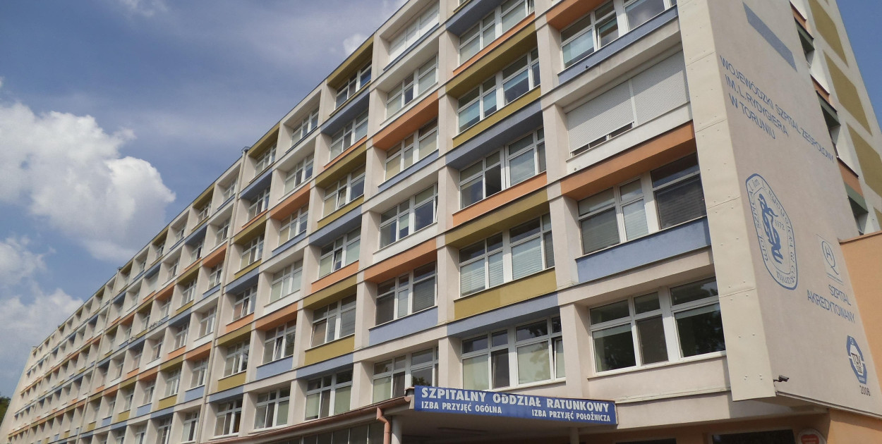 Wojewódzki Szpital Zespolony im. L. Rydygiera w Toruniu. Fot: Mateuszgdynia, źródło: wikipedia