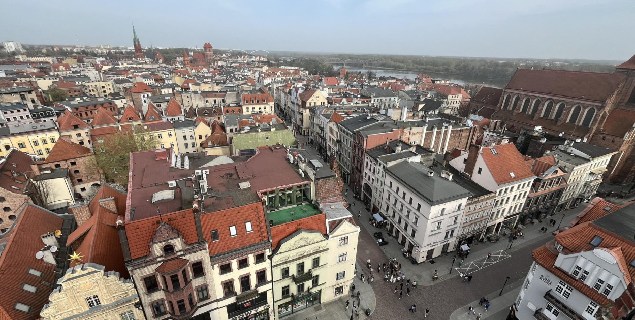 Toruń, widok z Ratusza Staromiejskiego