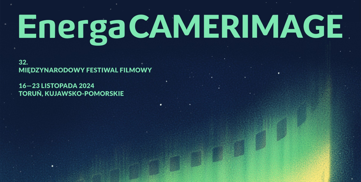 Plakat 32. edycji Festiwalu EnergaCAMERIMAGE autorstwa Marcina Wolskiego