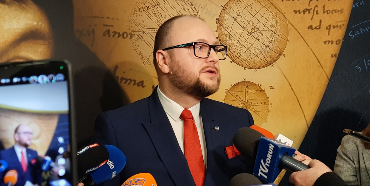 Prezydent Torunia Paweł Gulewski. Fot. Weronika Polichnowska DDT