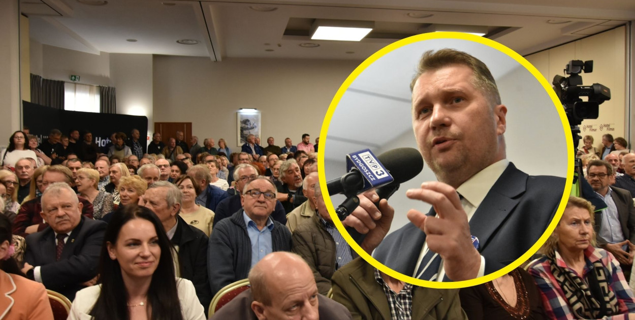 Przemysław Czarnek odwiedził Toruń. Fot: Weronika Polichnowska 