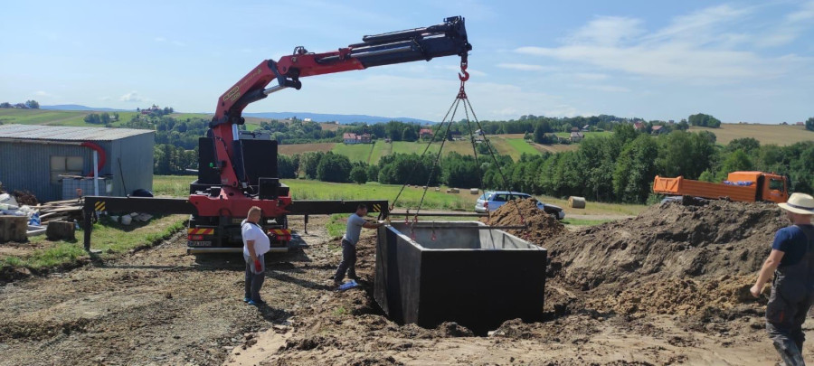 montaż szamba betonowego