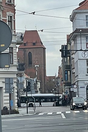 Autobusowe blokady na starówce-12165