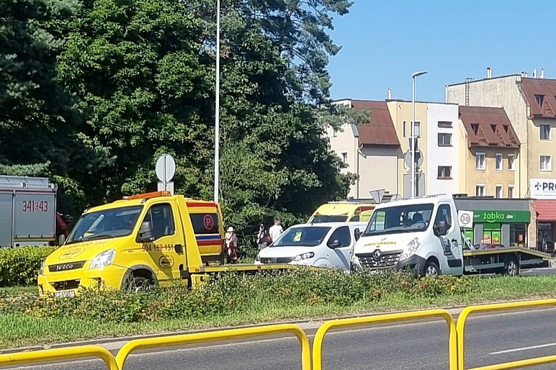 Wypadek na ul. Szosa Chełmińska w Toruniu