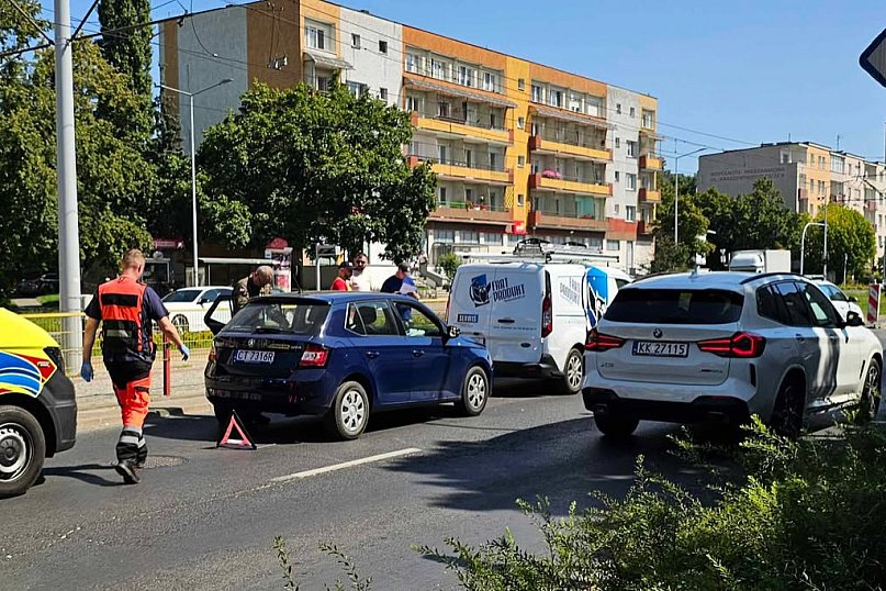 Kolizja na Kraszewskiego w Toruniu
