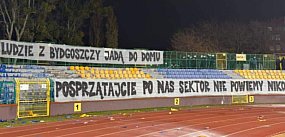 Stadion miejski kompletnie zdewastowany