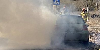 Kłęby dymu na drodze pod Toruniem! [FOTO]-65613