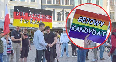 Kontrowersje na wiecu Trzaskowskiego. "Gejowy Kandydat", "Rafał spływaj" [FOTO]-66895