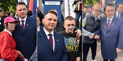 Mentzen na "ściance". Młodzi ustawili się jak po autograf gwiazdy [FOTO]-67376