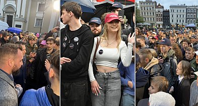 Torunianie "szturmem" po selfie z Mentzenem! Tak było na Rynku [FOTO]-67398