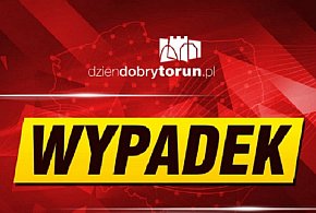 WYPADEK na wlocie do Torunia. Ranna jedna osoba. Auto kompletnie zniszczone-67641