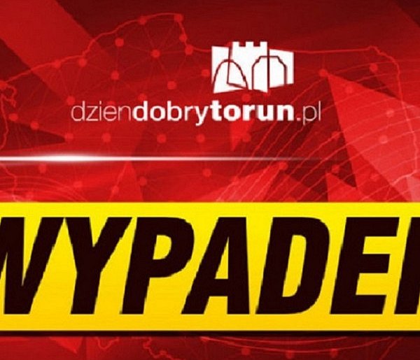 WYPADEK na wlocie do Torunia. Ranna jedna osoba. Auto kompletnie zniszczone-67641