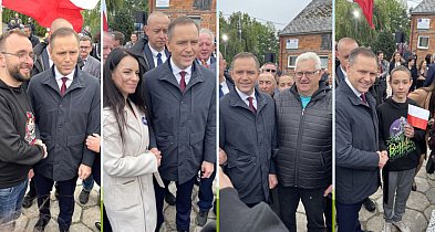 Ujęcia z wizyty. Mieszkańcy nie odpuszczali selfie z Nawrockim [FOTO]-67667