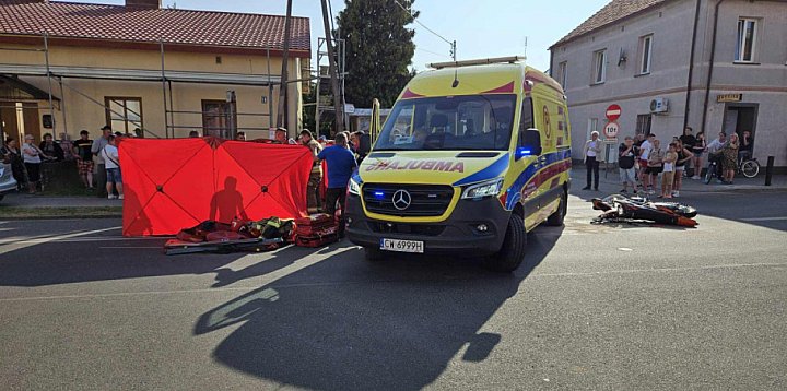 Reanimacja nie przyniosła efektu. Motocyklista zginął-68689