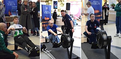 Wiosłowali metr po metrze. Tak wspierano WOŚP w Galerii Copernicus [FOTO]