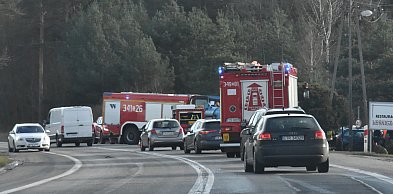 Ogień na DK91 o poranku. Kierowcy utknęli w korkach