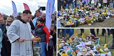 Święconka na pełnym gazie. Kaski zamiast koszyczków w Przystani Toruń