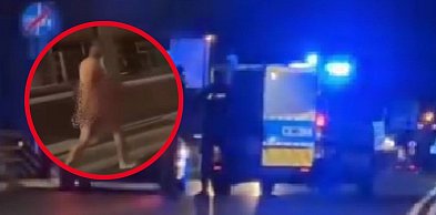 Szok w Toruniu! Nagi obcokrajowiec "spacerował" po moście. Służby... [WIDEO]