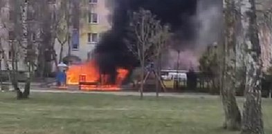 PILNE | Pożar placu zabawa Na Skarpie! "Komu to przeszkadzało?" [WIDEO]