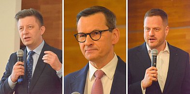 Morawiecki, Cieszyński, Dworczyk. Na spotkanie w Toruniu przyjechały tłumy [FOTO]