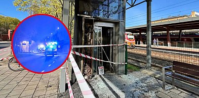 Pożar na Dworcu Głównym! Ogień strawił instalację, są duże zniszczenia [FOTO]