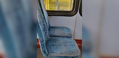 Tak wyglądał tramwaj podczas kursu. Pasażer nie krył zdziwienia