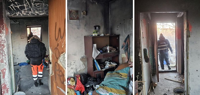 W takich warunkach żyją bezdomni. "Sprawdzaliśmy, żeby ta noc nie była..."