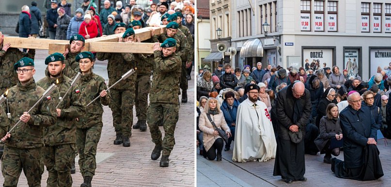 Modlitwa w centrum Torunia. Starówką przeszła Droga Krzyżowa [FOTO]
