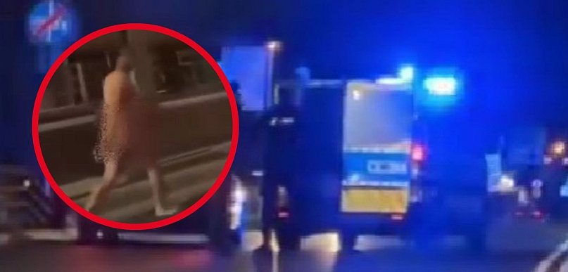 Szok w Toruniu! Nagi obcokrajowiec "spacerował" po moście. Służby... [WIDEO]
