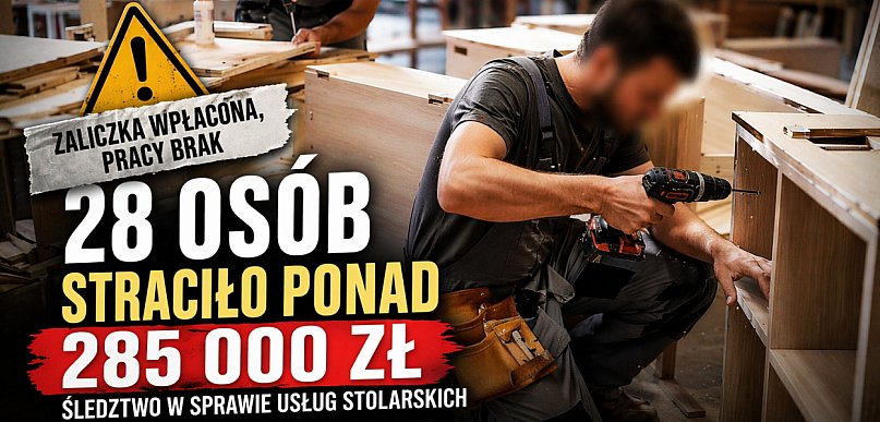 Zaliczki znikały. Lista poszkodowanych przez stolarzy z Aleksandrowa rośnie