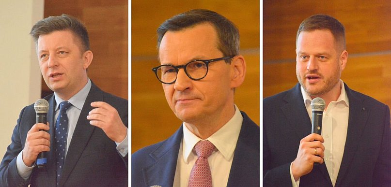 Morawiecki, Cieszyński, Dworczyk. Na spotkanie w Toruniu przyjechały tłumy [FOTO]