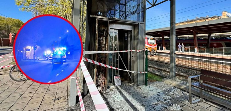Pożar na Dworcu Głównym! Ogień strawił instalację, są duże zniszczenia [FOTO]