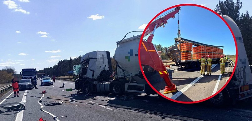Policja ujawnia kulisy wypadku na obwodnicy Torunia. To nie tylko trzy tiry