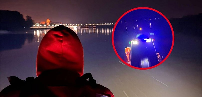 Kobieta skoczyła z mostu!? Służby natychmiast ruszyły nad Wisłę [FOTO]